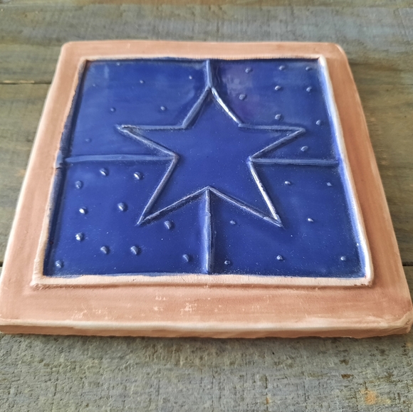Handmade Dotti Potts Ceramic Cobalt Star - Picture 4 of 6